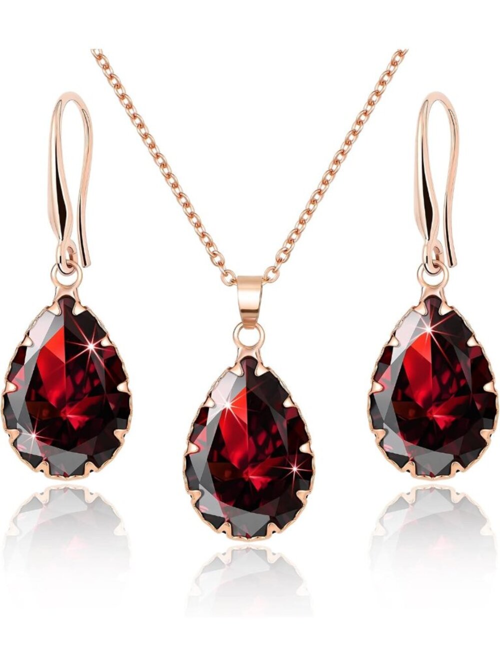 Trendy Crystal Costume Jewelry Set for Women - Elegant Statement Accessories